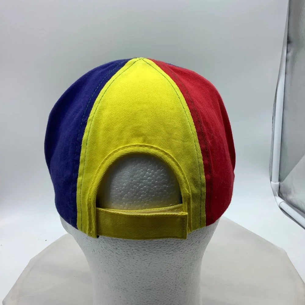 Disneyland Resort Mickey Mouse Baseball Cap‎ Hat Block Color Cotton Youth OS